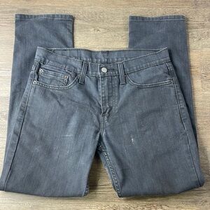 Levi’s Mens 511 Grey Worn Slim Jeans, size 31x30